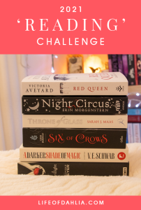 My 2021 Reading Challenge | Life of Dahlia